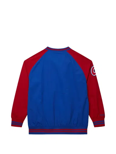 Mitchell & Ness Logo Pullover Top In Blue
