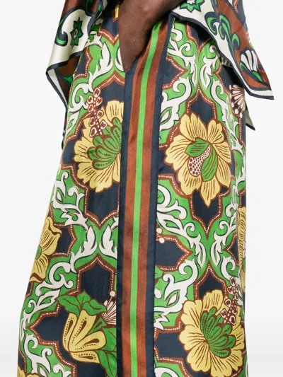 Alemais Womens  Liana Printed Silk Palazzo Trousers In Multi