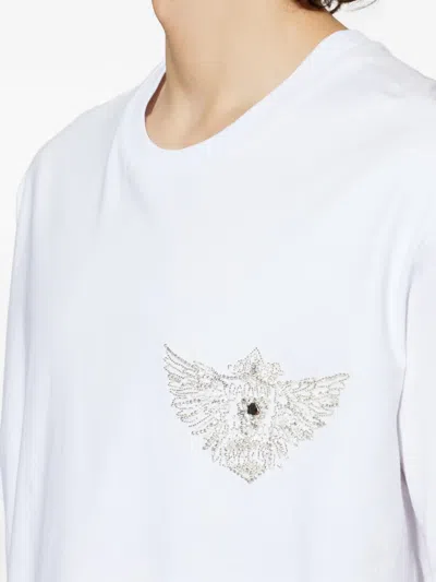Balmain Embellished T-shirt In White