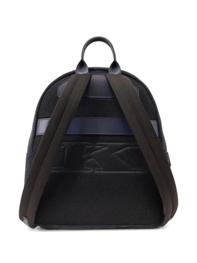 Kiton Zipped Leather Backpack In Pink