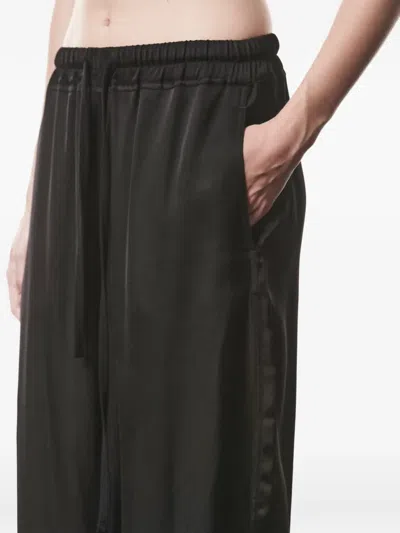 Thom Krom Drawstring Pants In Black