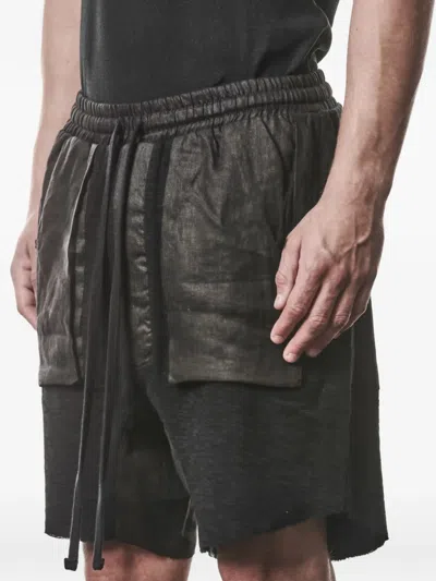 Thom Krom Pocket Drawstring Shorts In Black