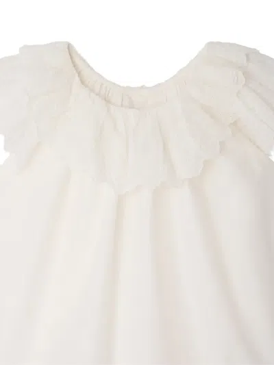 Bonpoint Laurel ラッフル ブラウス In White