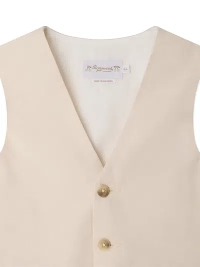 Bonpoint Angus ボタン トップ In Neutral