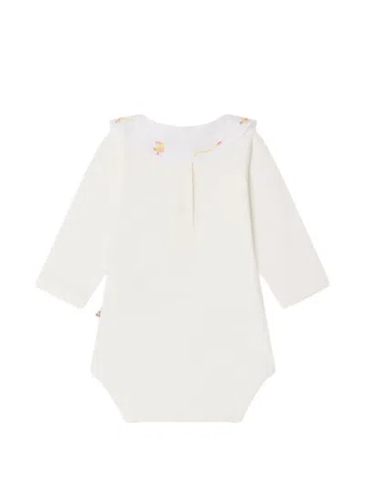 Bonpoint June ラッフル ボディスーツ In White