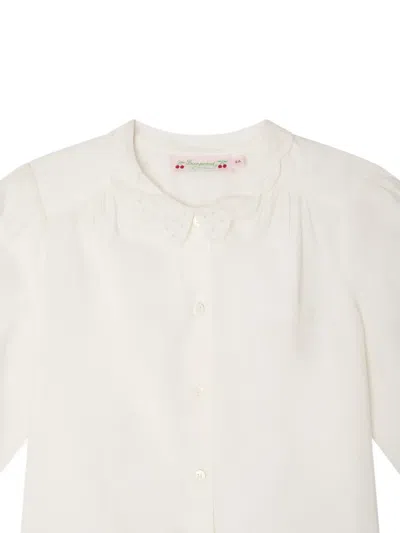 Bonpoint Lizea スカラップカラーブラウス In White
