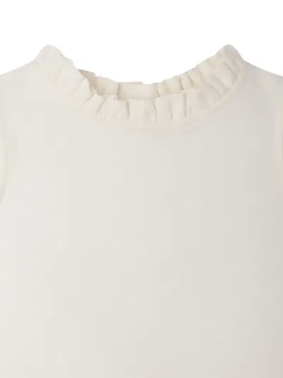 Bonpoint Lou ラッフル トップ In White
