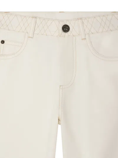 Bonpoint Eloha ステッチディテール パンツ In White