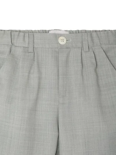 Bonpoint ボタン プリーツパンツ In Gray