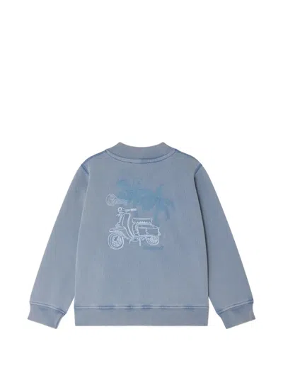 Bonpoint Loreto ジップアップ スウェットシャツ In Blue