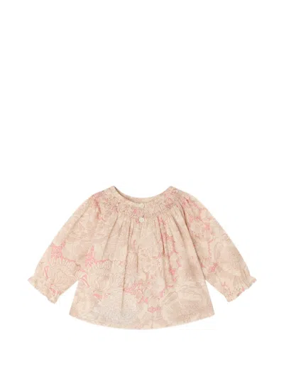 Bonpoint フローラル ブラウス In Pink