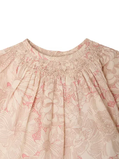 Bonpoint フローラル ブラウス In Pink