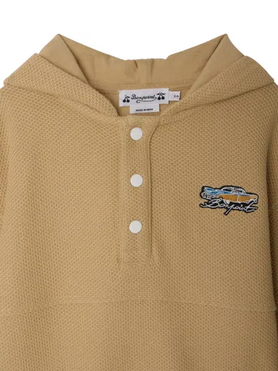 Bonpoint Edan ボタン パーカー In Brown