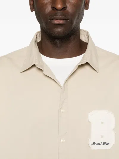Bram's Fruit Logo-detail Shirt In Neutral