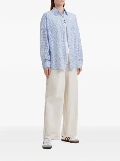 Chocoolate Check-pattern Shirt In Blue