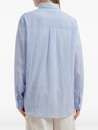 Chocoolate Check-pattern Shirt In Blue