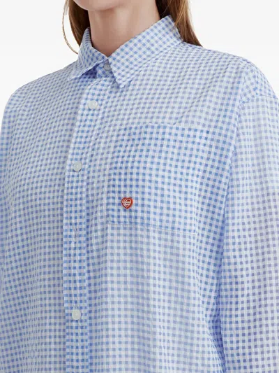 Chocoolate Check-pattern Shirt In Blue
