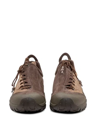 Our Legacy Gabe Suede Sneakers Round Toe Rubber Sole In Multi