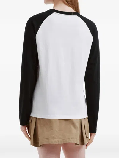 Chocoolate Long-sleeve T-shirt In White