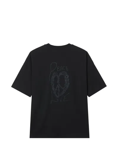 Five Cm Chest-pocket T-shirt In Black