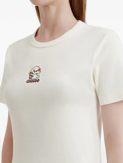 Chocoolate Embroidered-logo T-shirt