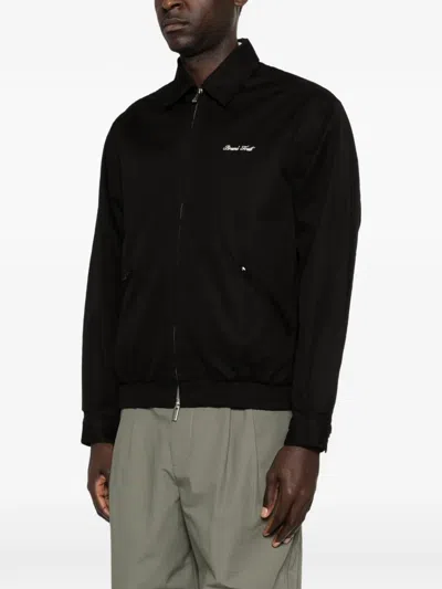 Bram's Fruit Logo-embroidered Jacket In Black