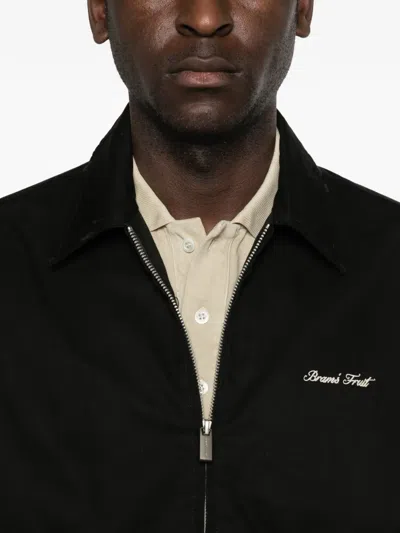 Bram's Fruit Logo-embroidered Jacket In Black