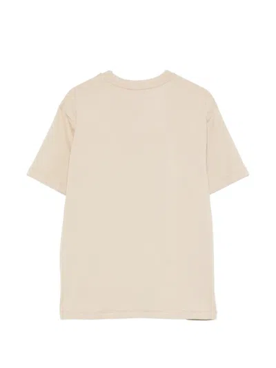 Msgm Logo-lettering T-shirt In Brown