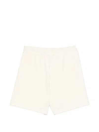 Msgm Logo-label Shorts In Neutral