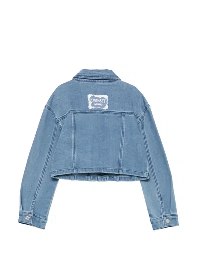 Twinset Buttoned Jacket In Blue