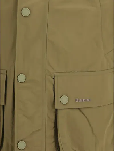 Barbour Ashby Button Pocket Jacket In Green