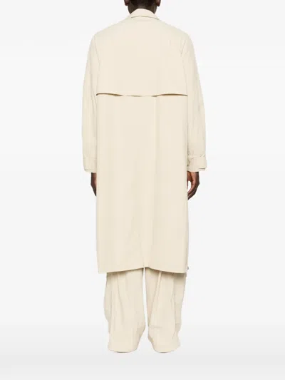 Etudes Studio Zip-pockets Overcoat In Neutral