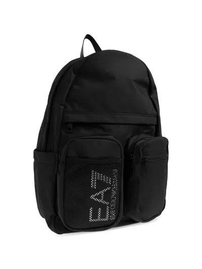 Ea7 Pocket Logo Backpack In White