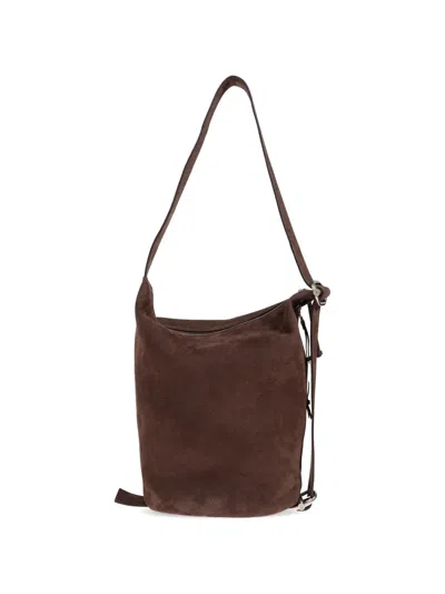 Loewe Loop Leathet Shoulder Bag In Red