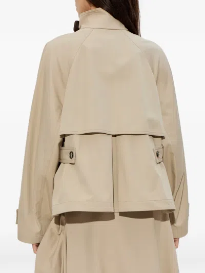 Loewe Button Cotton Jacket In Neutral