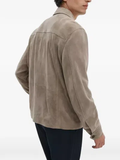 Rag & Bone Polo-collar Jacket In Neutral