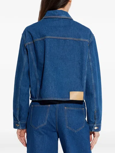 Maison Kitsuné Buttoned Jacket In Blue
