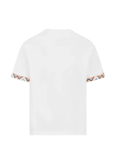 Missoni Patterned-cuff T-shirt In White