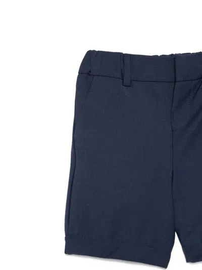 Fay Elasticated Tailored Shorts In Blue