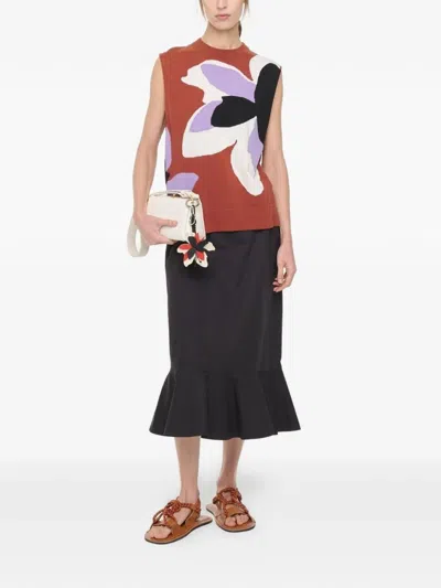 Plan C Flower-print Vest In Multi