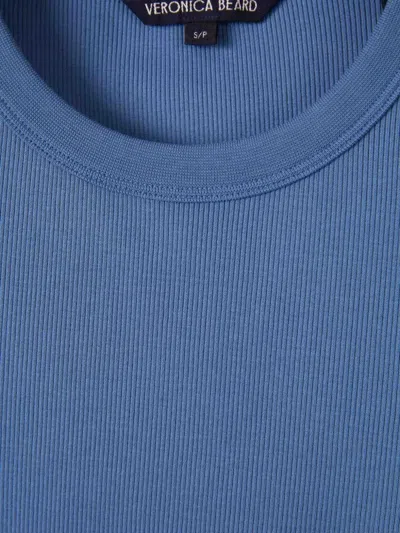 Veronica Beard Junia Long-sleeves T-shirt In Blue