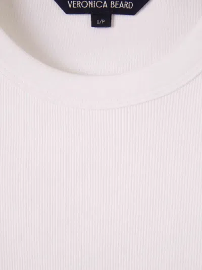 Veronica Beard Junia Long-sleeves T-shirt In White