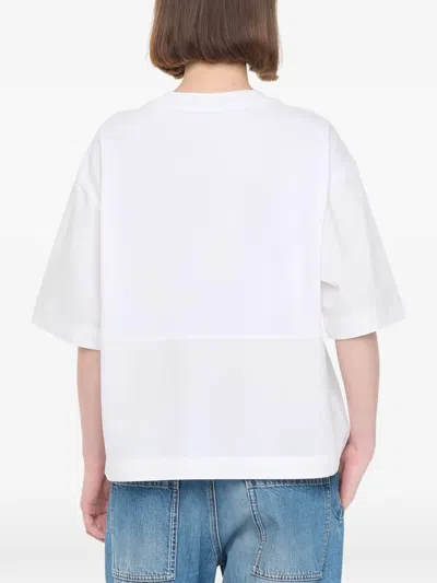 Plan C Graphic-pocket T-shirt In White