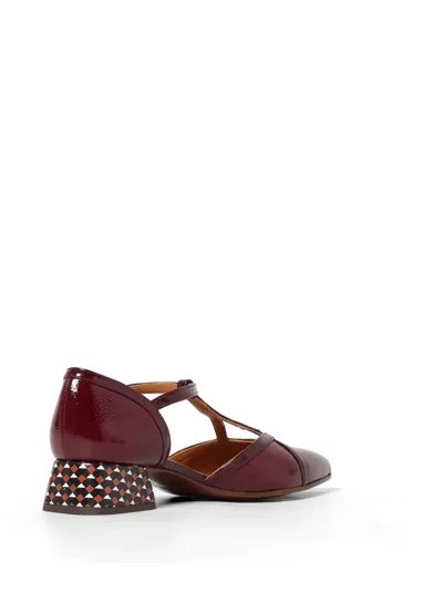 Chie Mihara Hidrow Patterned-heel Pumps In Red