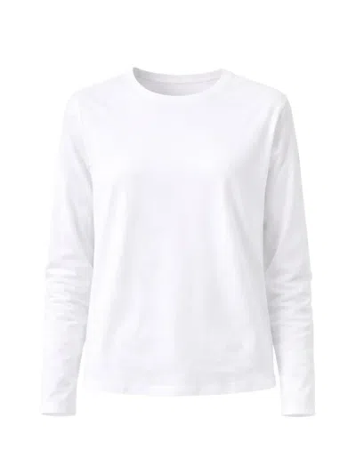 Patrick Assaraf Long-sleeve Sweater In White