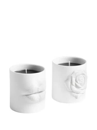 L'objet Small Le Duo Candle Set In White