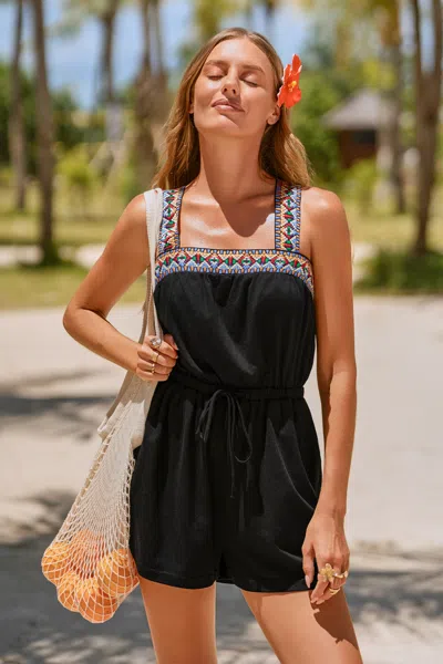 Cupshe Flawless Black Romper In Black