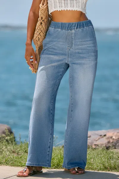 Cupshe Easy Drift Blue Jeans In Blue