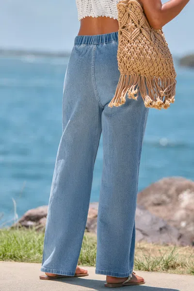 Cupshe Easy Drift Blue Jeans In Blue