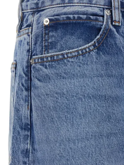 Frame Jeans With Belt Loops In Blue